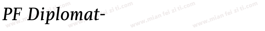 PF Diplomat字体转换